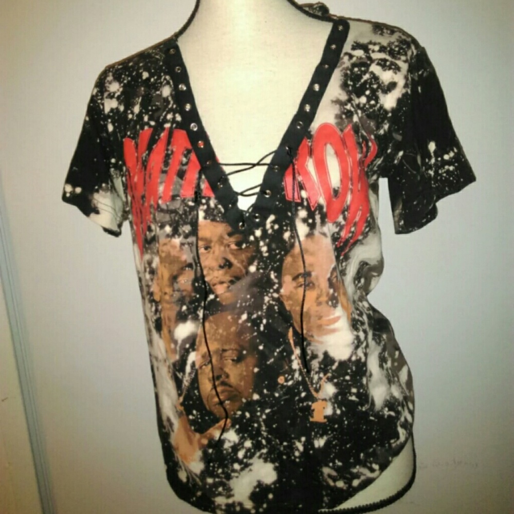 Deathrow distressed top